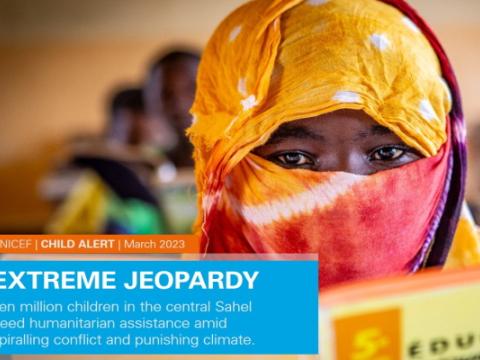 cover del rapporto Unicef Extreme jeopardy