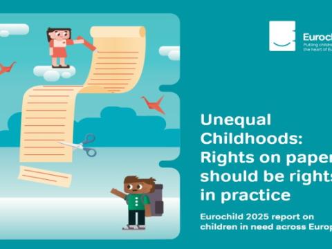 copertina del rapporto Infanzie diseguali