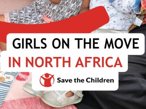 cover dello studio Save the Children Girls on the Move in North Africa