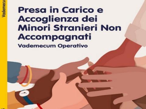 copertina del vademecum Presa in Carico e Accoglienza dei Minori Stranieri Non Accompagnati